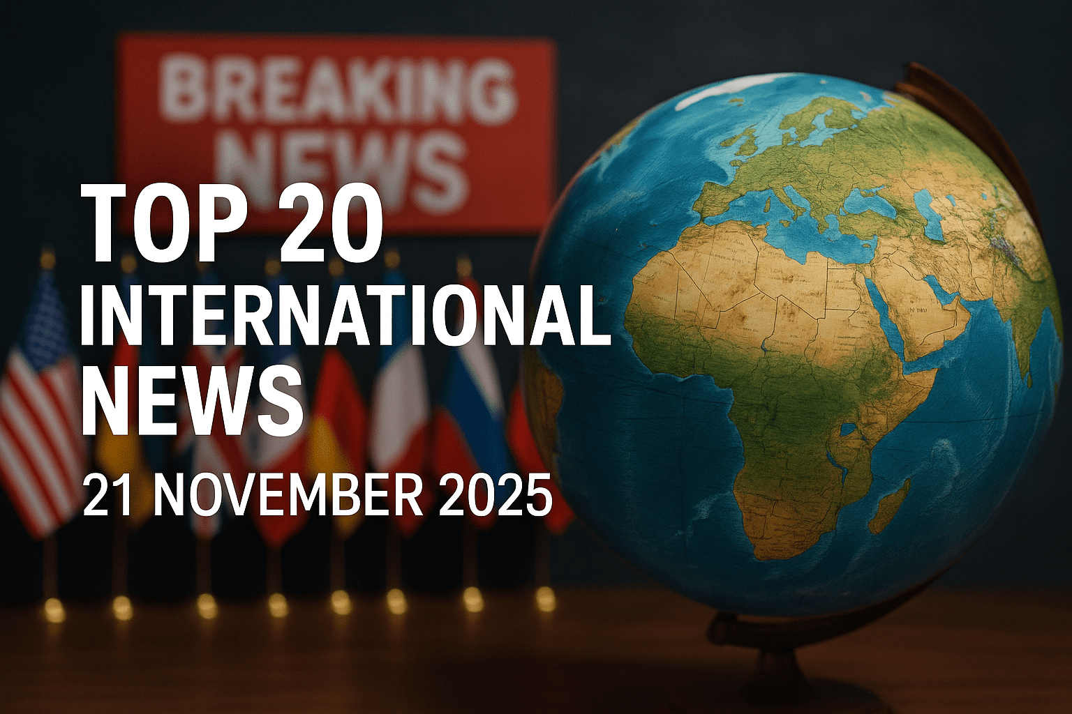 Top 20 International News of 21 Nov 2025 | UPSC Current Affairs