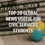 Top 20 Global Current Affairs for Civil Services Preparation