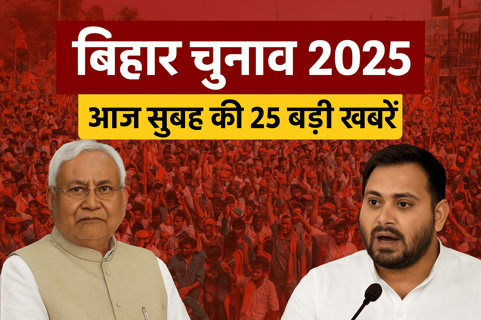 : बिहार चुनाव 2025 की 25 बड़ी खबरें | Bihar Election 2025 Top 25 News Updates Today