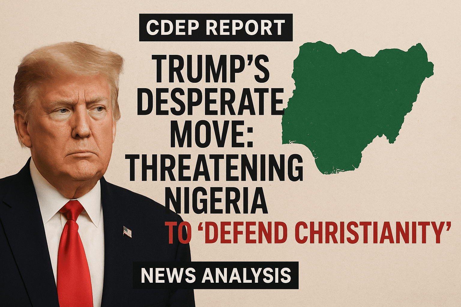 📰 Trump’s Desperate Move: Using “Christian Defense” Rhetoric to Mask MAGA Failures — The Truth Behind His Nigeria Threat