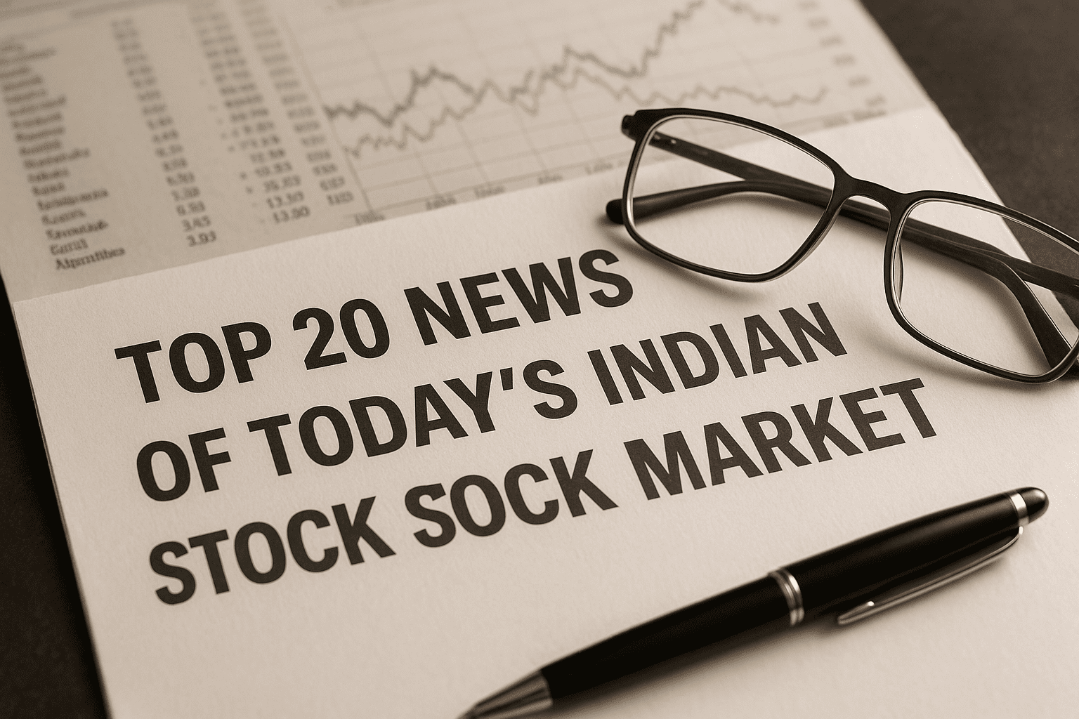 Top 20 Indian Stock Market News Today | Key Updates on Sensex, Nifty & Major Sectors