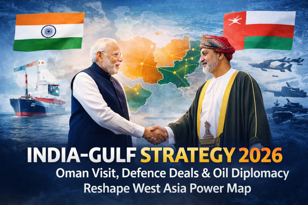 1️⃣ “India–Gulf Strategy 2026: Oman Visit, Defence Deals & Oil Diplomacy Reshape West Asia Power Map” 1 18af4301-dd2c-4b64-aaac-2fcdde730683