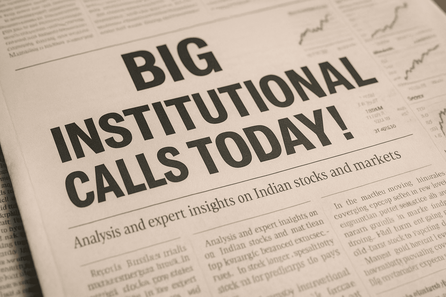 3. Big Stock Reports by Foreign & Domestic Institutions – 1 December 2025