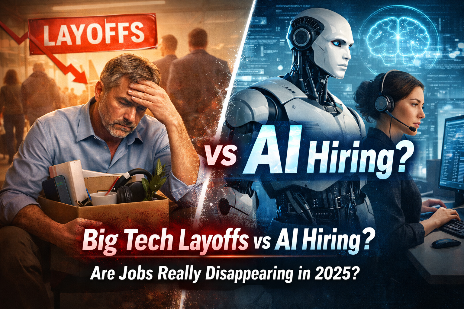 Big Tech Layoffs vs AI Hiring Explained: Are Jobs Really Disappearing in 2025?