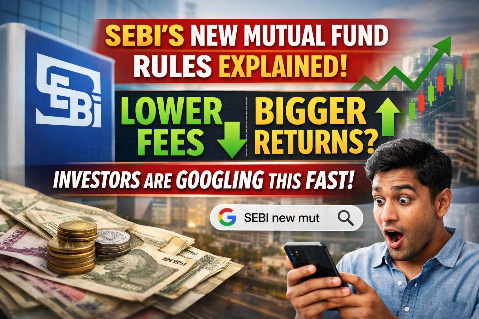 1️⃣ “SEBI’s New Mutual Fund Rules Explained: Lower Fees, Bigger Returns? Investors Are Googling This Fast!”
