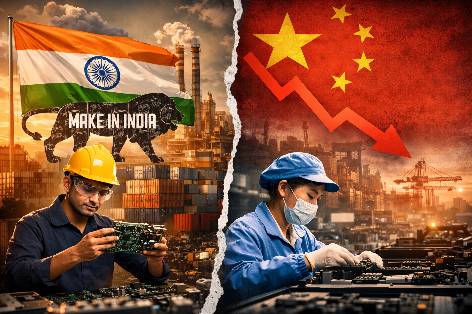 India Manufacturing Boom vs China Slowdown: Who Are the Real ‘Make in India’ Winners in 2025?