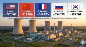 Parliament Opens Nuclear Power to Private Firms: What This Big Energy Policy Shift Means for India 4 top 5 countries in production of neculear power
