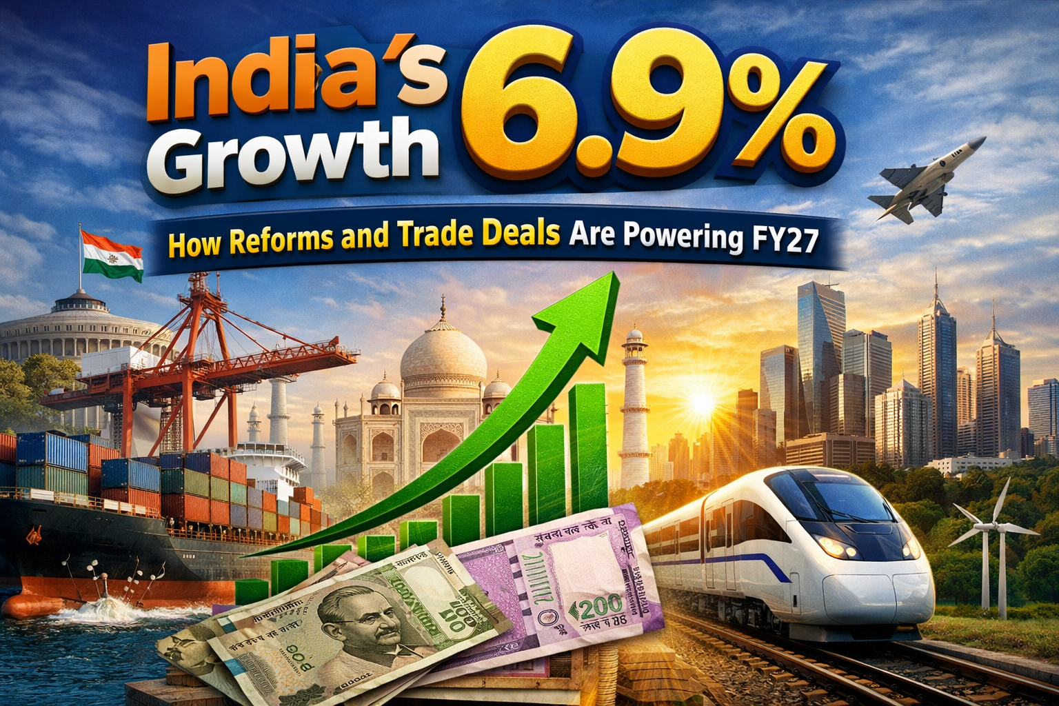 India’s 6.9% Growth Story: How Reforms and Trade Deals Are Powering FY27