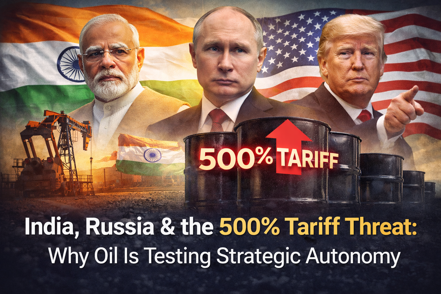 India, Russia & the 500% Tariff Threat: Why Oil Is Testing Strategic Autonomy