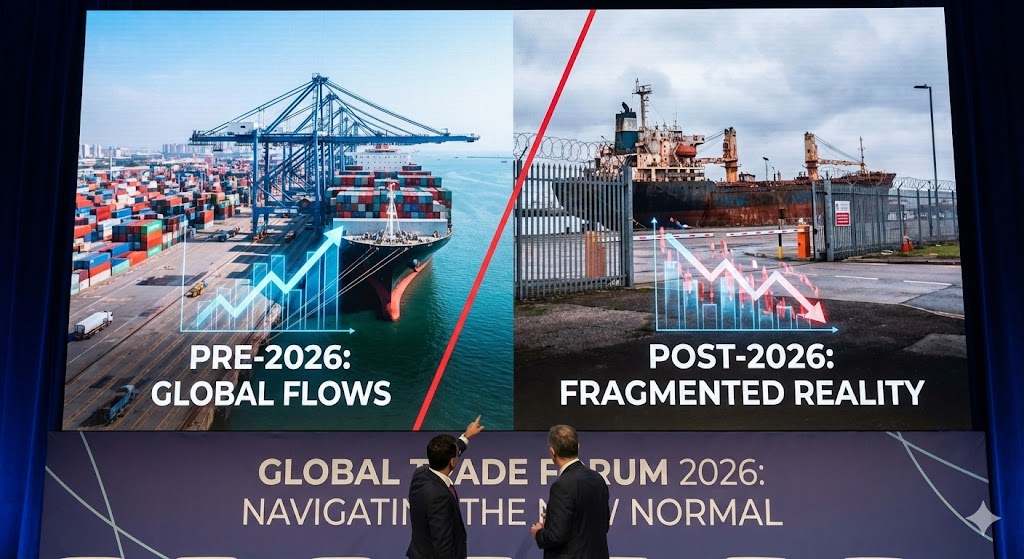 NAVI World 2026 Explained: Geopolitical De-Risking, Trade Wars & India’s Economic Strategy 5 End of Trade as Usual 1