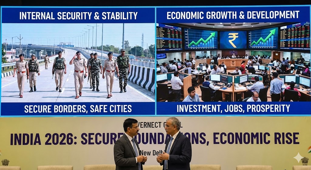 NAVI World 2026 Explained: Geopolitical De-Risking, Trade Wars & India’s Economic Strategy 6 Internal Security and Economic Stability