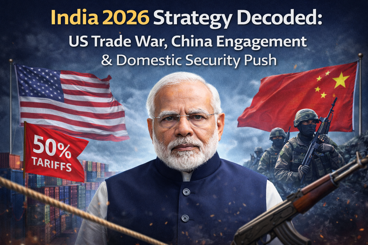 India 2026 Strategy Decoded: US Trade War, China Engagement & Domestic Security Push