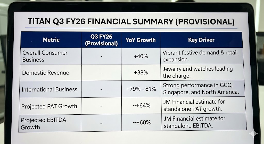 India’s Q3 FY26 Consumption Boom: Why Jewelry Stocks Sparkled Despite Record Gold Prices 2 titan q3