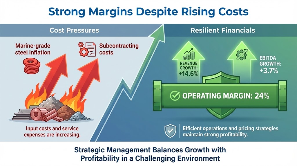 mazagon dock margin vs cost