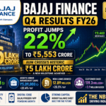 Bajaj Finance Q4 Results FY26 Analysis: ₹5,553 Cr Profit, ₹5 Lakh Cr AUM Milestone & ₹10,000 Target Ahead?