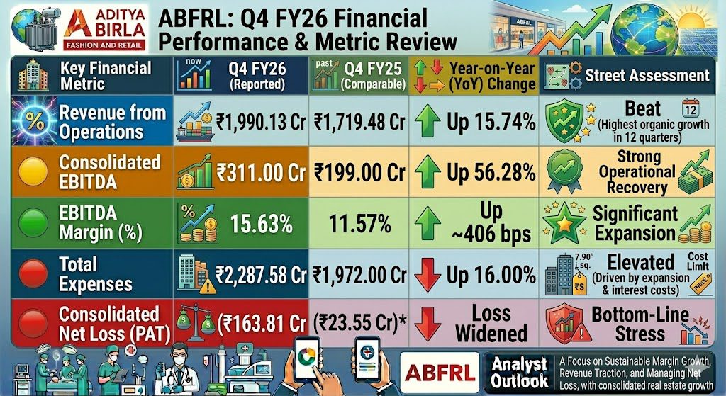 Aditya Birla Fashion & Retail Q4 Result FY26: Revenue Surges 16% but Losses Deepen — Is ABFRL Becoming a Hidden Retail Turnaround Story? 4 52f66cbe e3e2 4c55 820f 65a674e96c9a