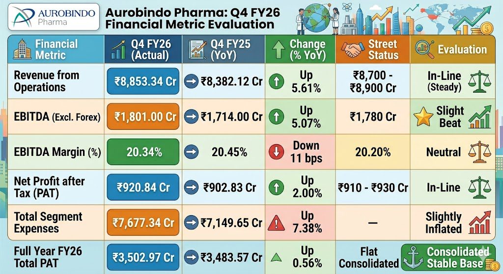 Aurobindo Pharma Q4 Result FY26: Profit Rises to ₹921 Crore as Europe Crosses Historic €1 Billion Revenue Milestone 4 706bd4c5 3432 451b bc9f c159eafb6890
