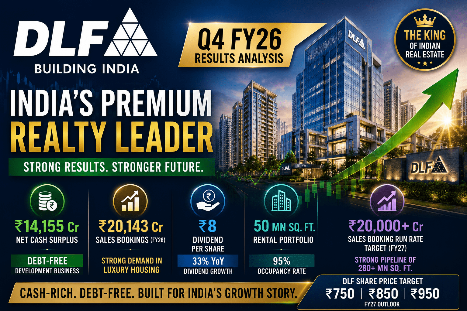 DLF Q4 Results FY26 Analysis: ₹14,155 Crore Cash Surplus, ₹8 Dividend & Why DLF Still Rules India’s Realty Market 3 d8f91f95 6a23 483e 922d 2a9bd2f12dc7