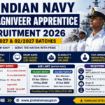 Indian Navy Agniveer Apprentice Recruitment 2026: Apply Online for 01/2027 & 02/2027 Batches