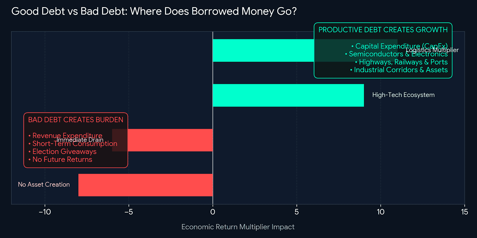 Is India’s Debt a Ticking Time Bomb or Smart Nation Building? The Truth Behind the Headlines 9 productive vs unproductive debt